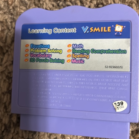 Vtech vsmile Zayzoo my alien classmate game cartridge - Picture 2 of 2